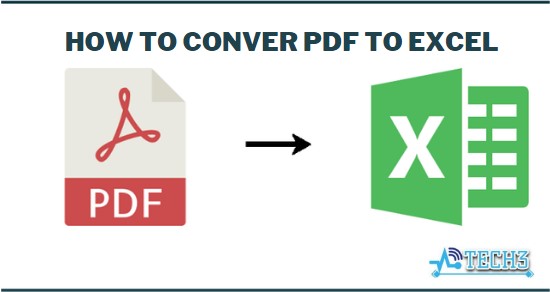 How to convert pdf to excel
