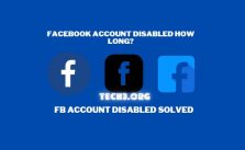 Facebook account disabled how long