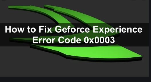 Experience Error Code 0x0003
