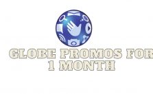 Globe promos for 1 month